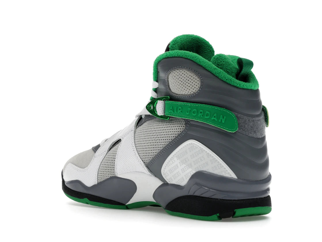 Jordan 8 Retro University of Oregon PE Pure Platinum - vue secondaire B