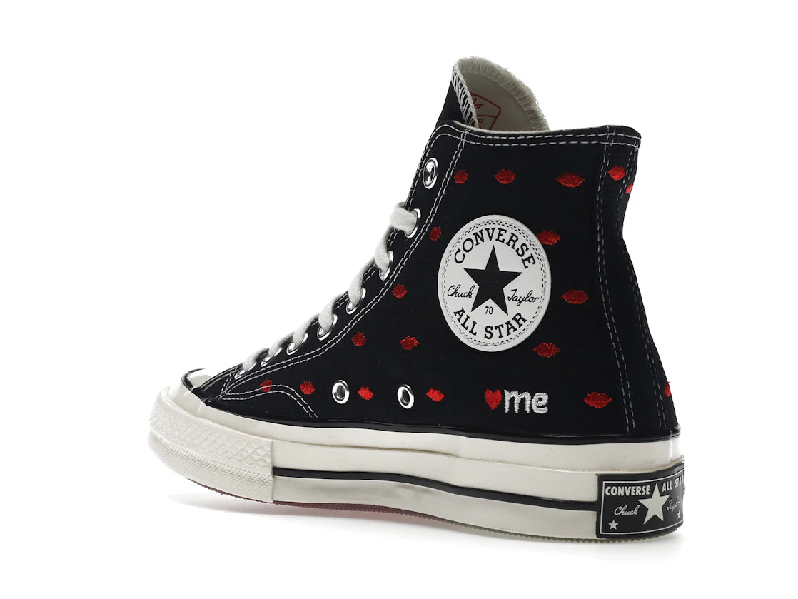 Converse Chuck Taylor All Star 70 Hi Embroidered Lips Black - vue secondaire B
