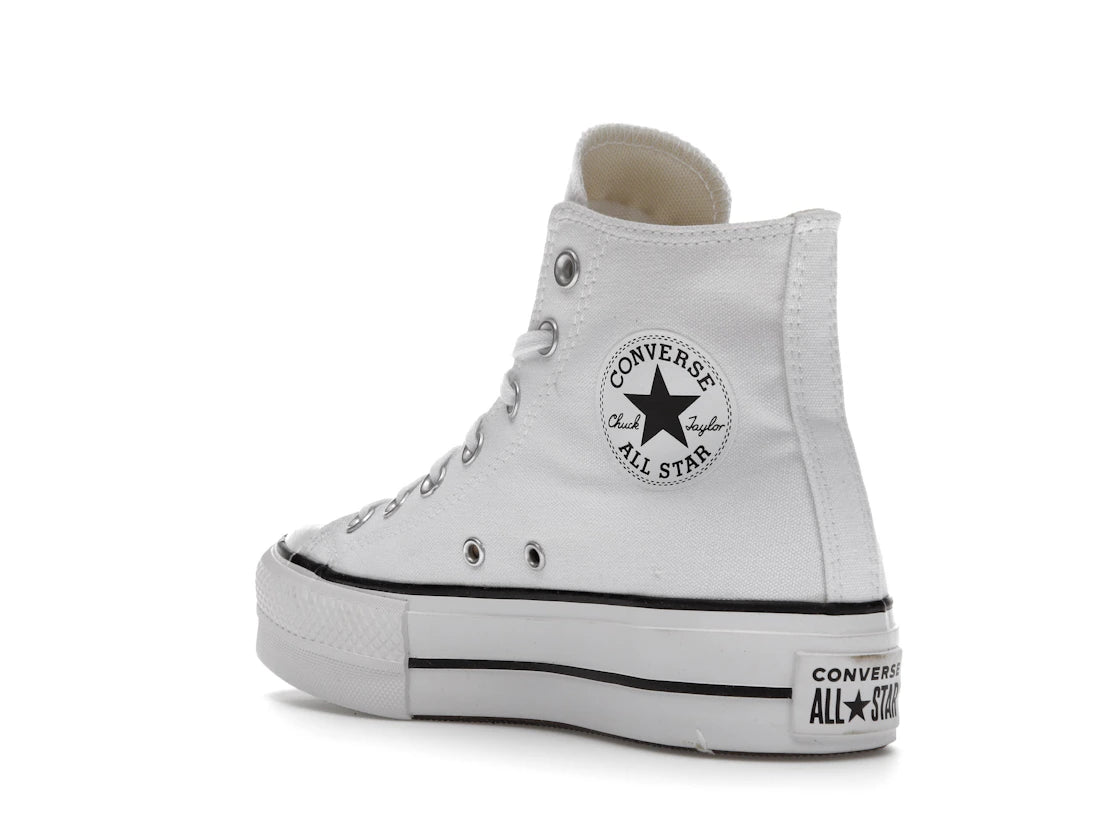 Converse Chuck Taylor All Star Hi Platform White Black (Women's) - vue secondaire B