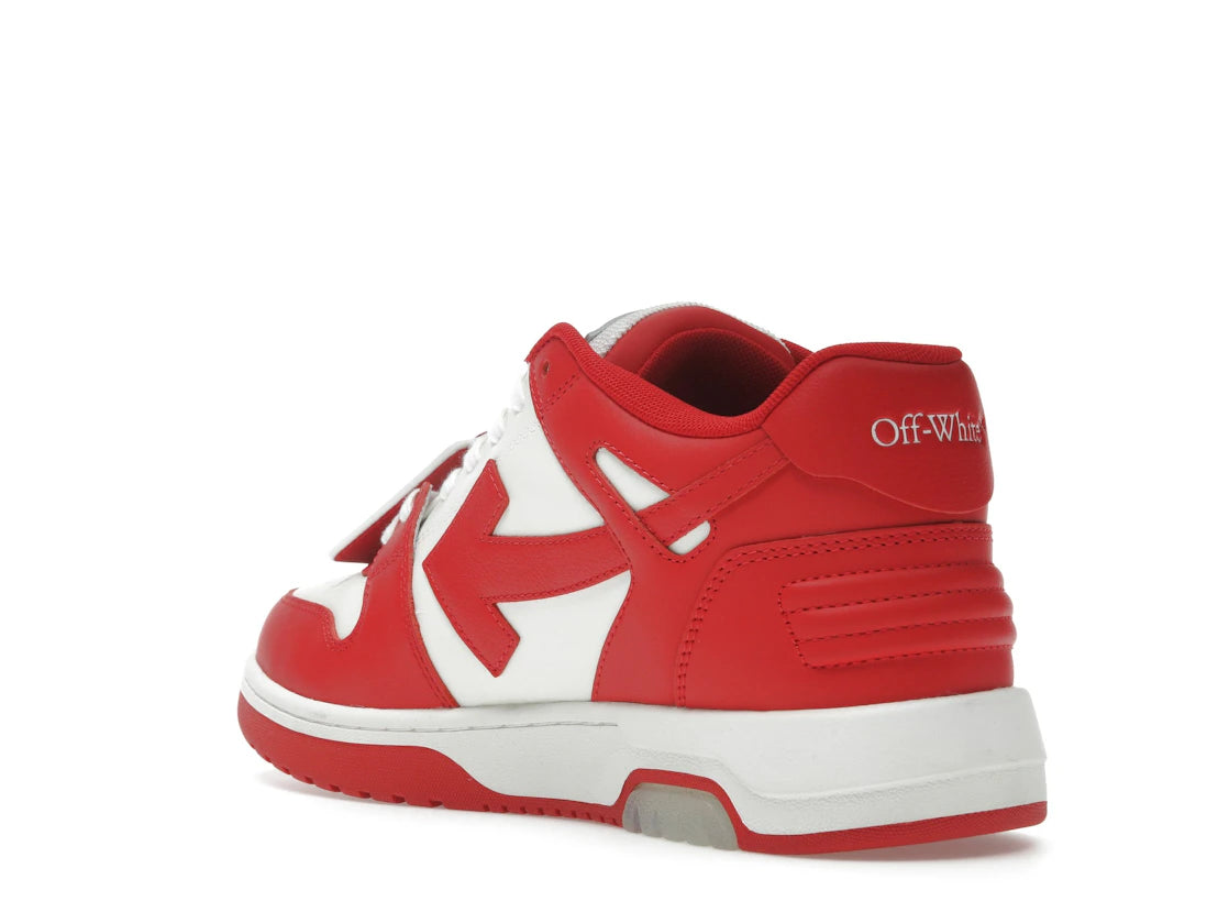OFF-WHITE Out Of Office OOO Low Tops Red White - vue secondaire B