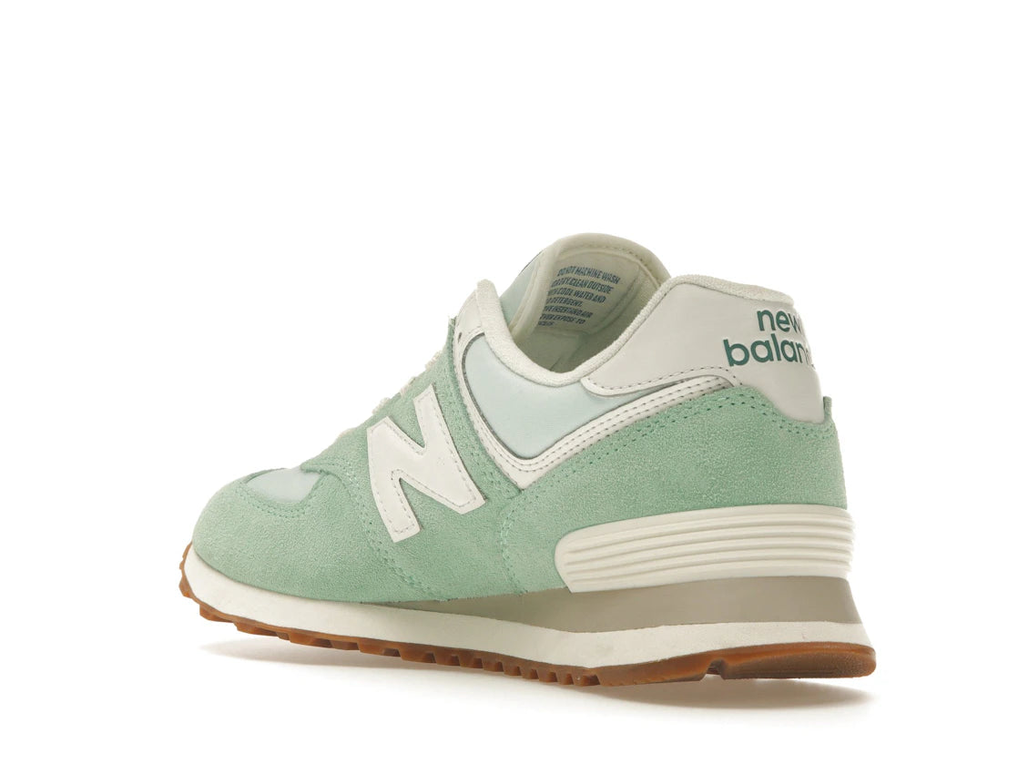 New Balance 574 Turquoise Green White Gum - vue secondaire B
