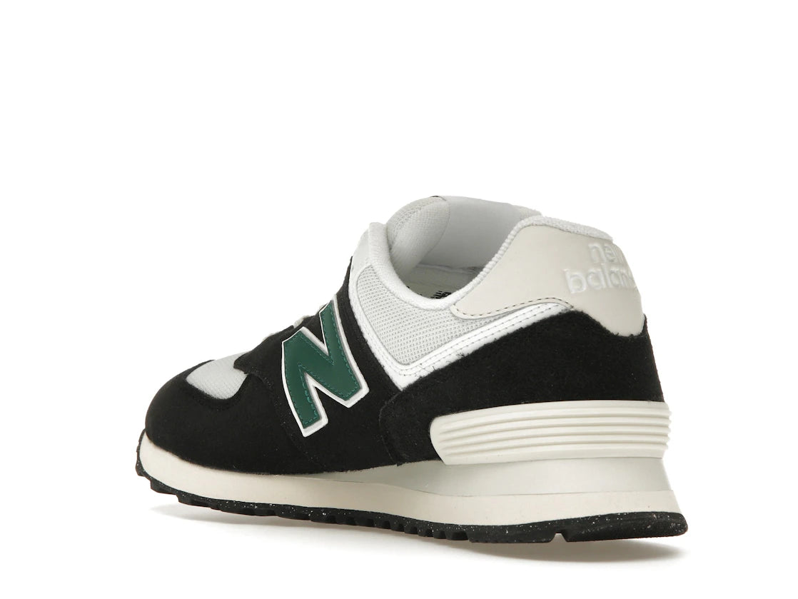 New Balance 574 Black White Marsh Green - vue secondaire B