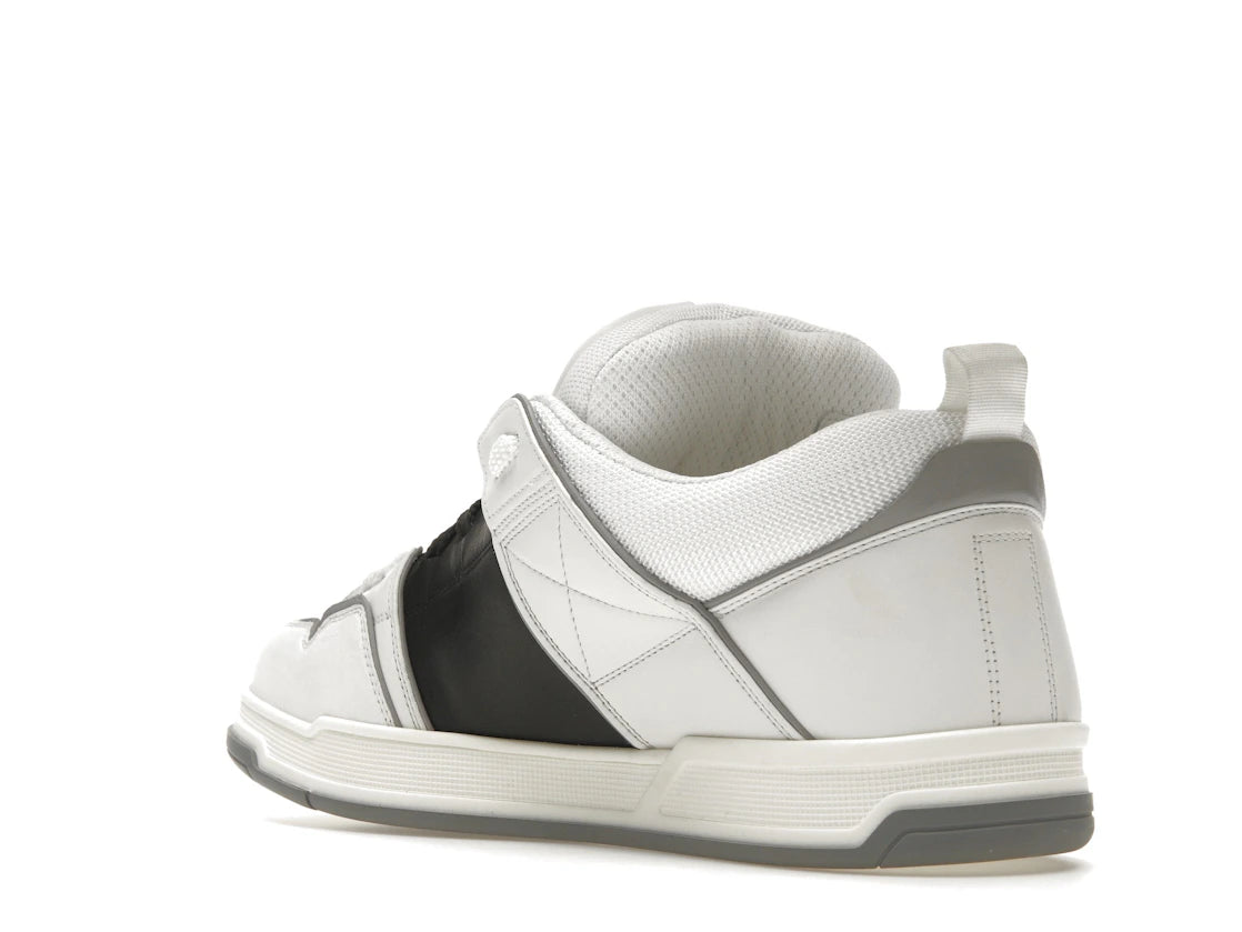 Valentino Garavani Open Skate Calfskin/Fabric White Black Grey - vue secondaire B