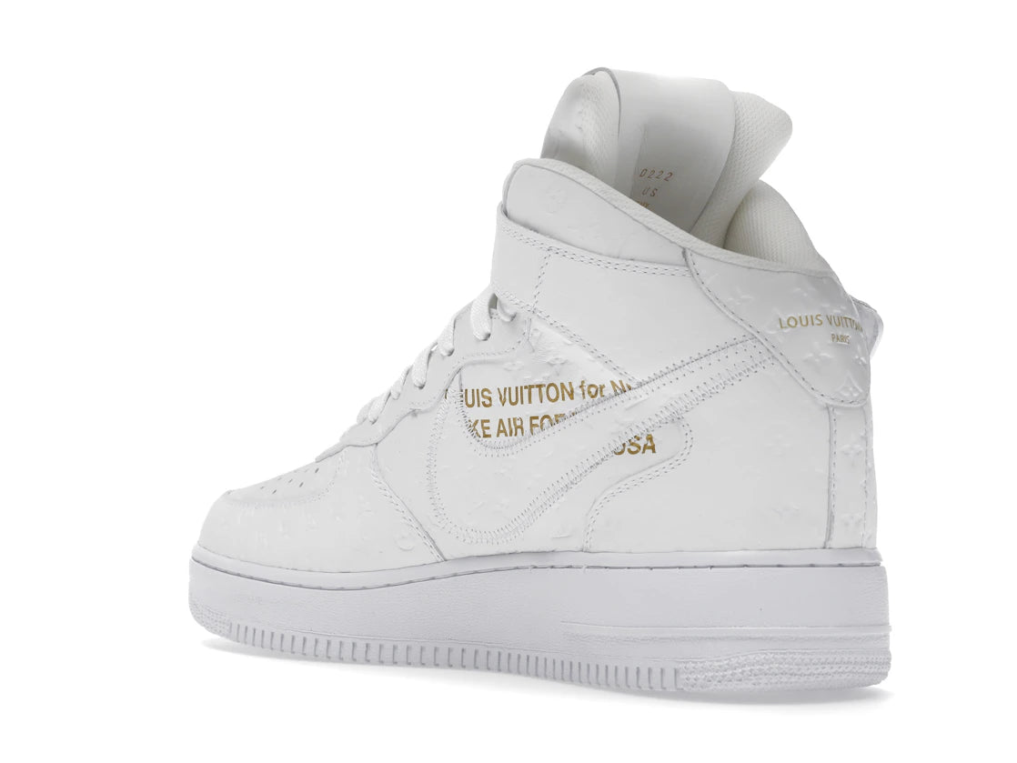 Louis Vuitton Nike Air Force 1 Mid By Virgil Abloh White - vue secondaire B