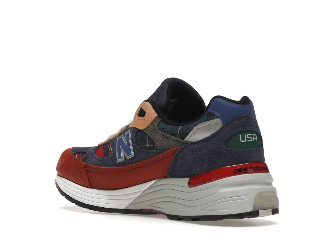 New Balance 992 Plaid Patchwork - vue secondaire B