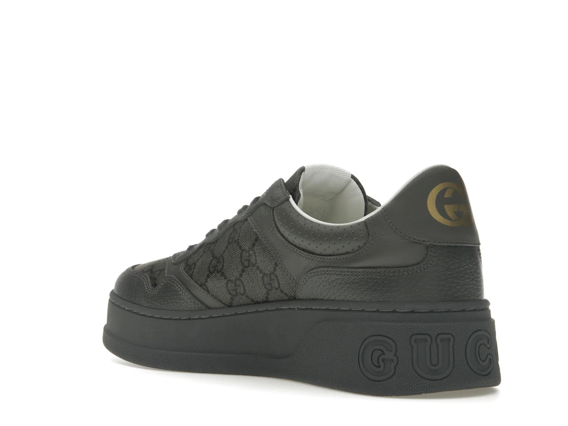Gucci Lace Up Sneaker GG Monogram Grey - vue secondaire B