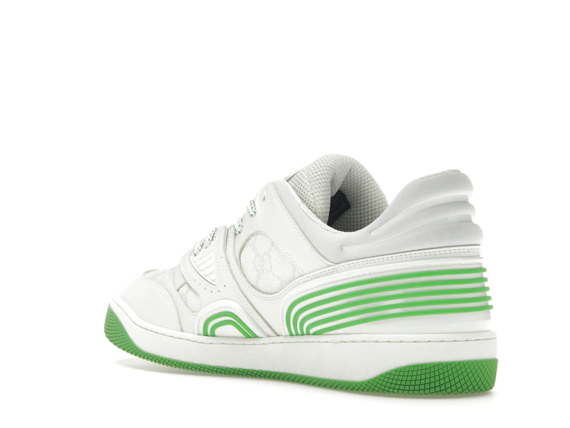 Gucci Basket Low White Demetra Green - vue secondaire B