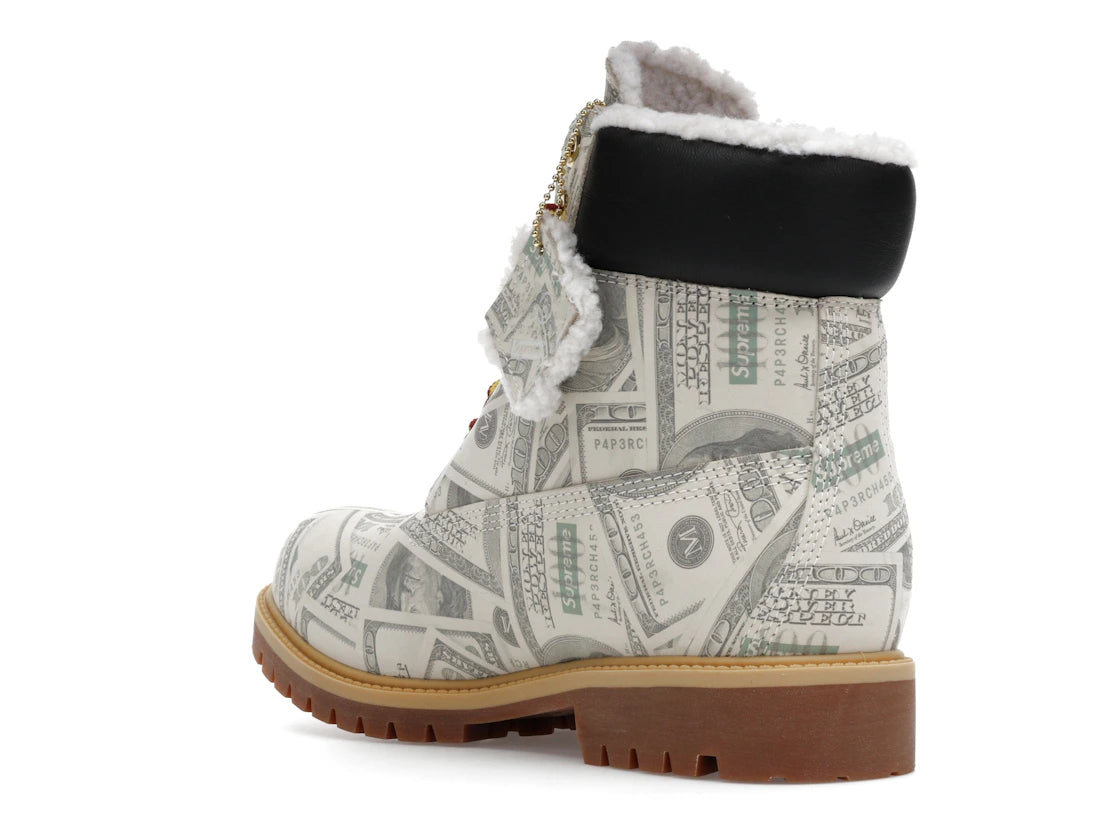 Timberland 6" Premium Waterproof Boot Supreme x MM6 Maison Margiela $100 Bills - vue secondaire B