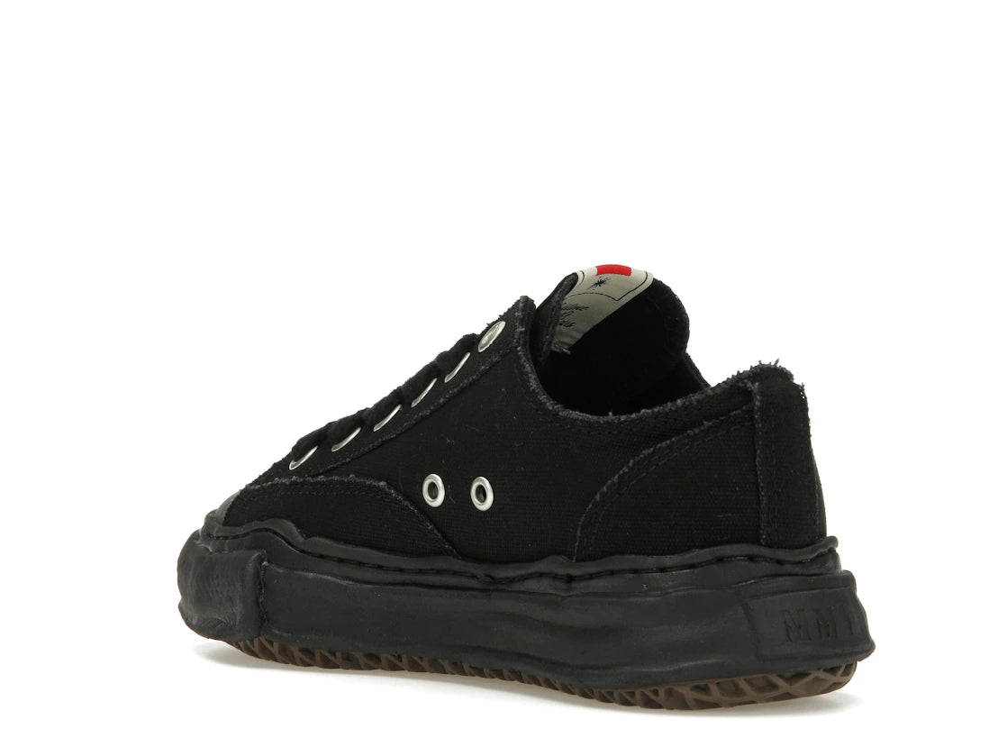 Maison Mihara Yasuhiro Peterson OG Sole Canvas Low Black Black - vue secondaire B