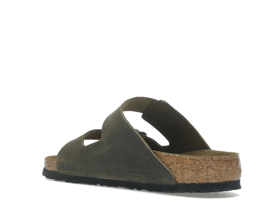 Birkenstock Arizona Soft Footbed Oiled Leather Faded Khaki - vue secondaire B