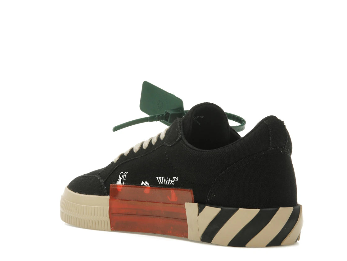 OFF-WHITE Vulc Low Black Beige - vue secondaire B