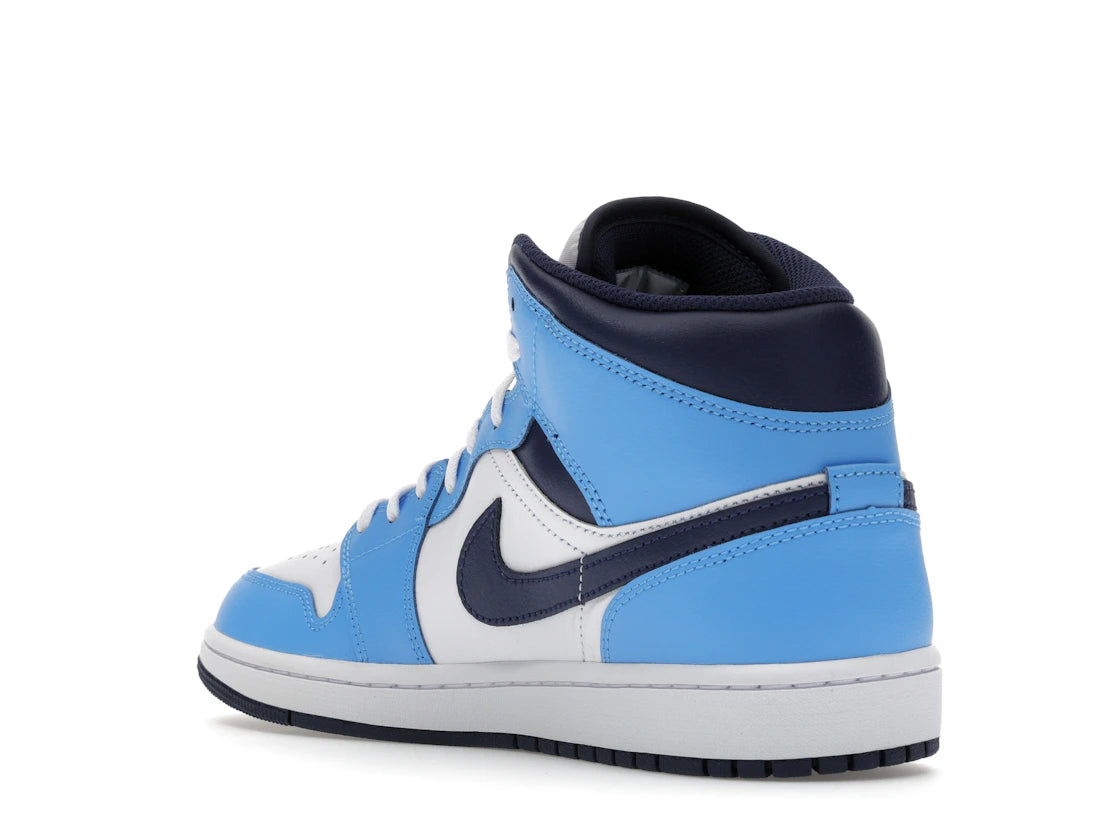 Jordan 1 Mid University Blue Midnight Navy - vue secondaire B