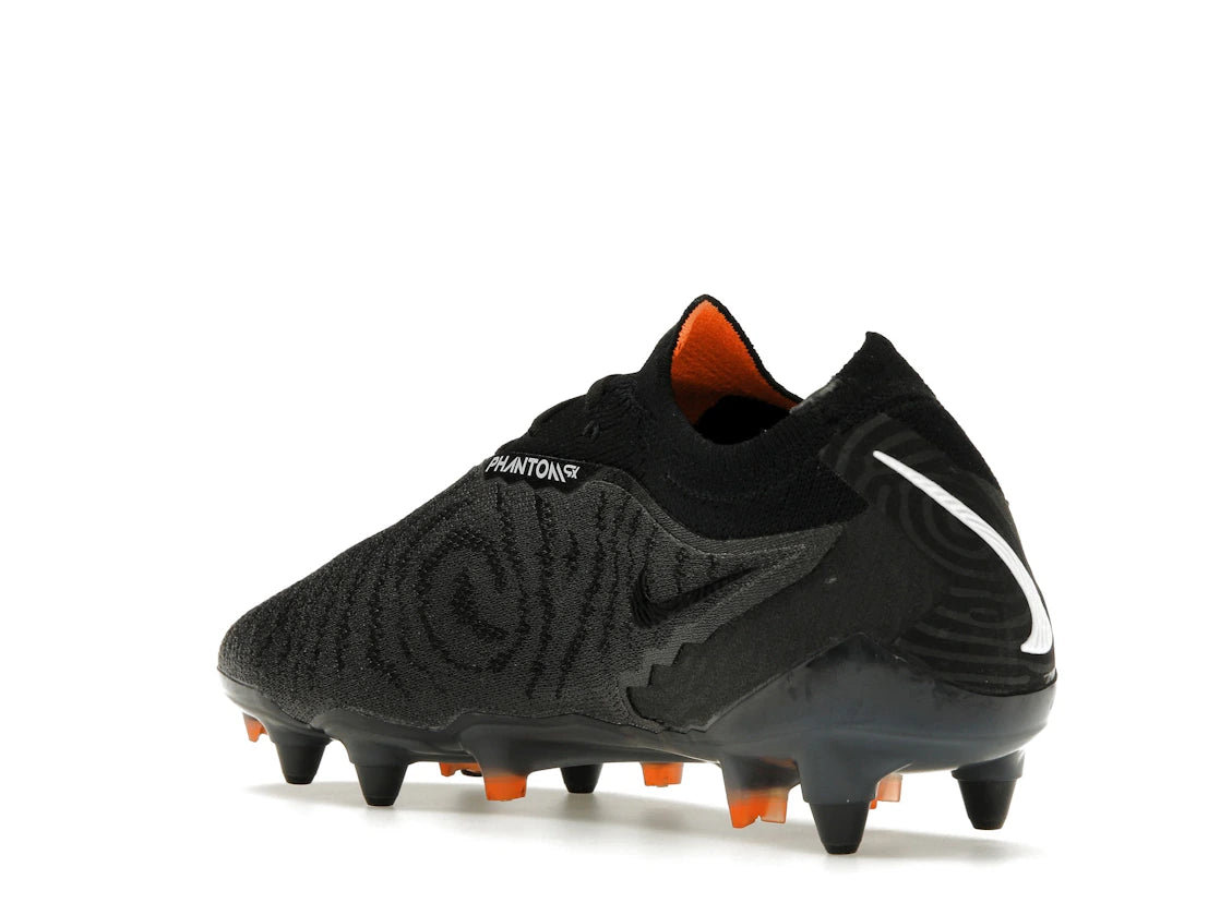 Nike Gripknit Phantom GX Elite SG-Pro Anti-Clog Traction Black Dark Smoke Grey Total Orange - vue secondaire B