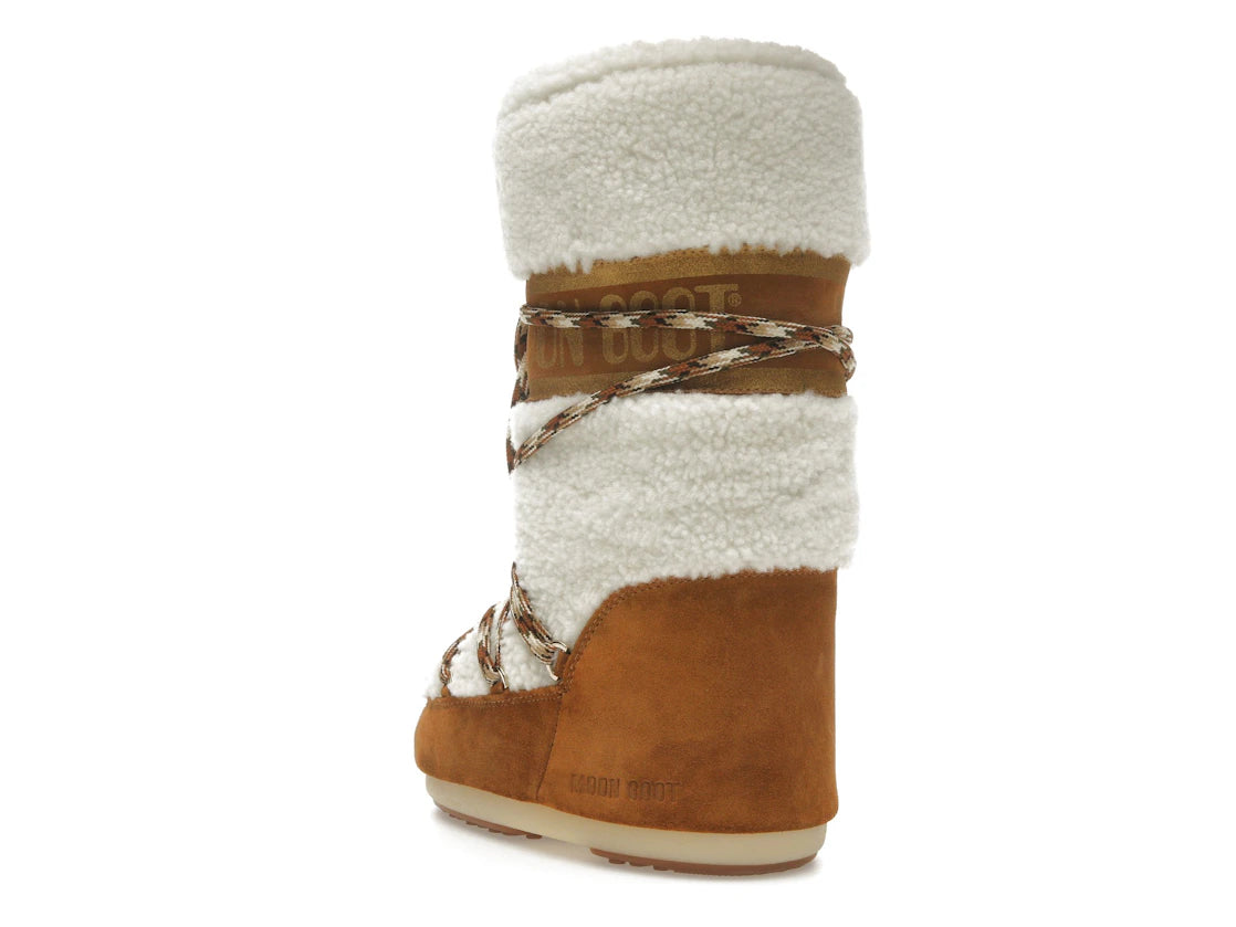 Moon Boot Icon Shearling Boot Whisky Off White - vue secondaire B
