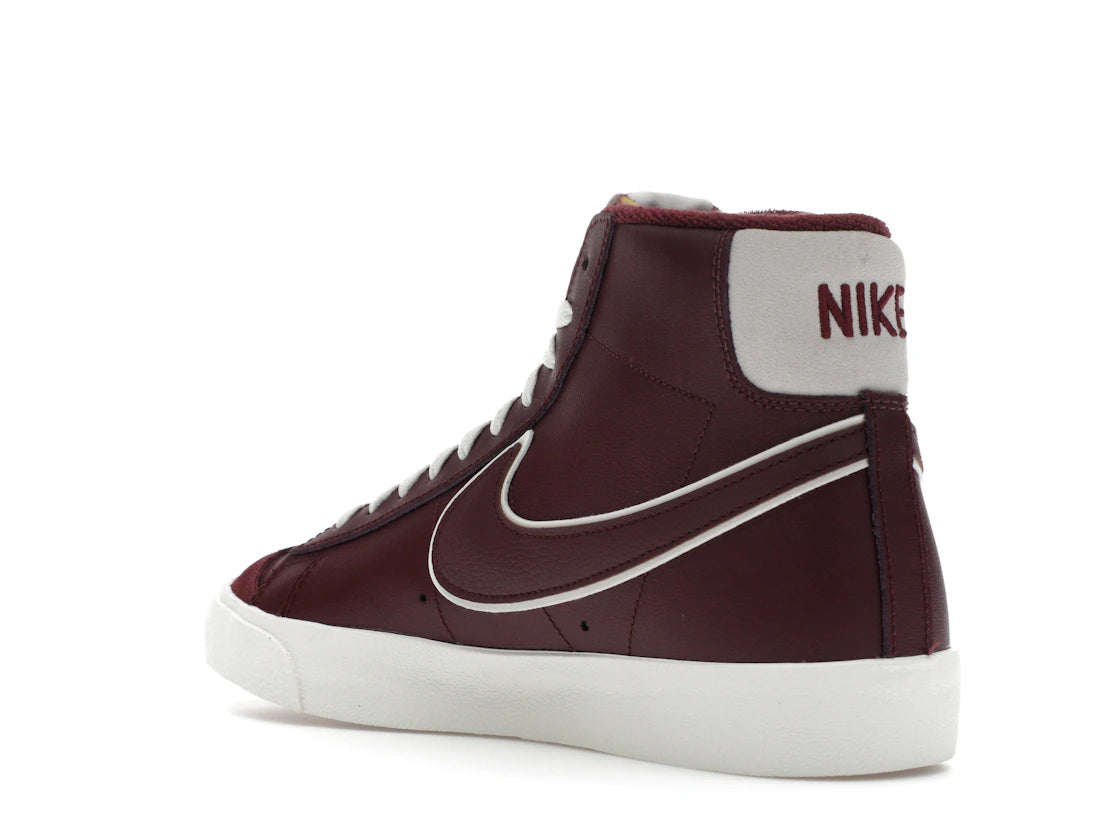 Nike Blazer Mid 77 Premium Night Maroon - vue secondaire B