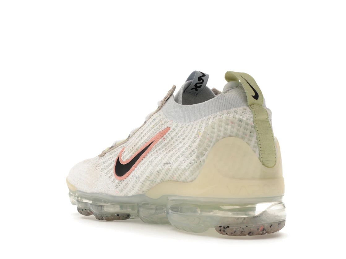 Nike Air VaporMax 2021 FK Mismatched Swoosh White - vue secondaire B