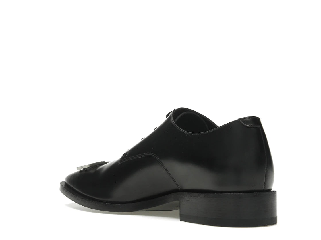 Balenciaga Rim Derby Shoes Black Leather - vue secondaire B