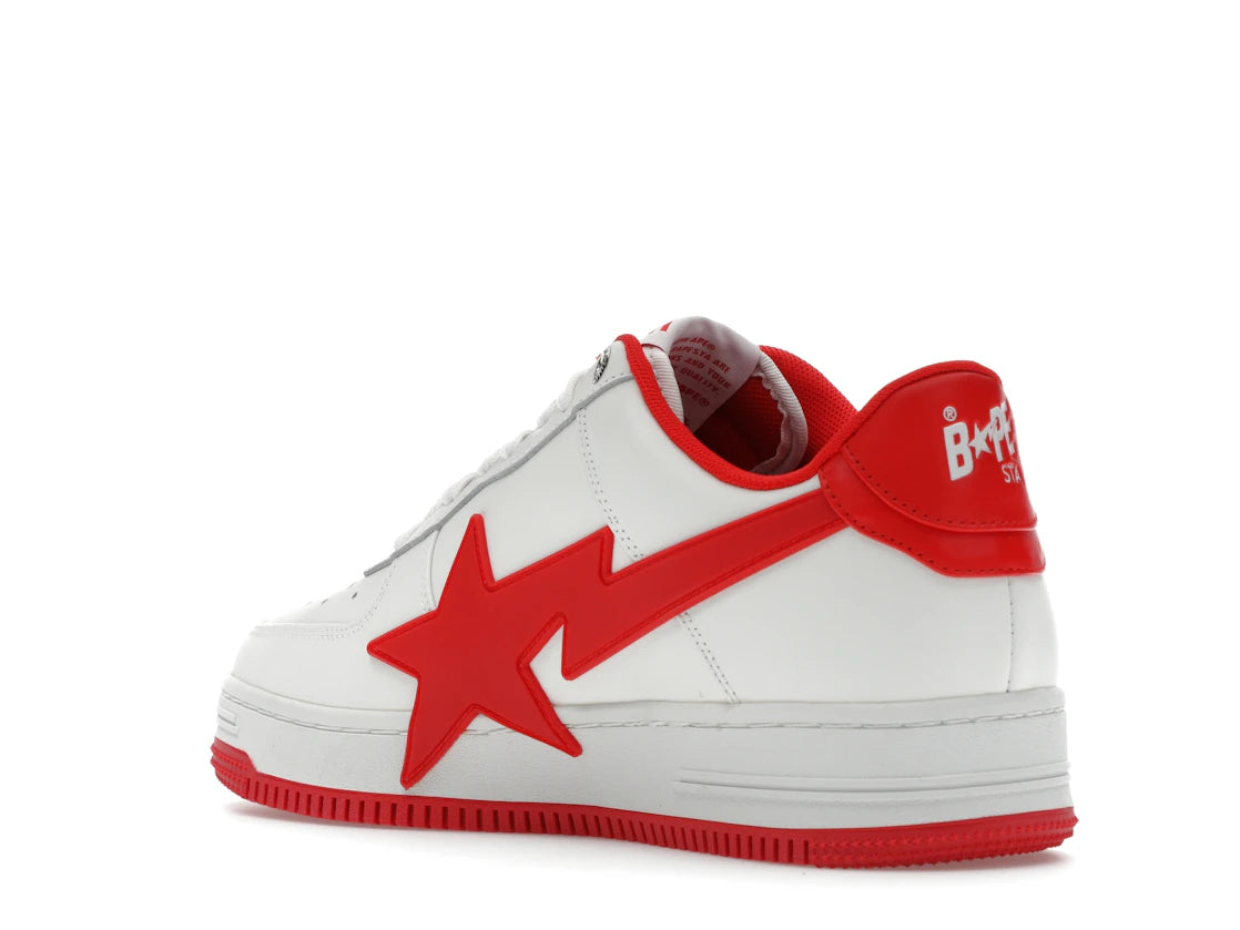 A Bathing Ape Bape Sta OS #2 White Red - vue secondaire B