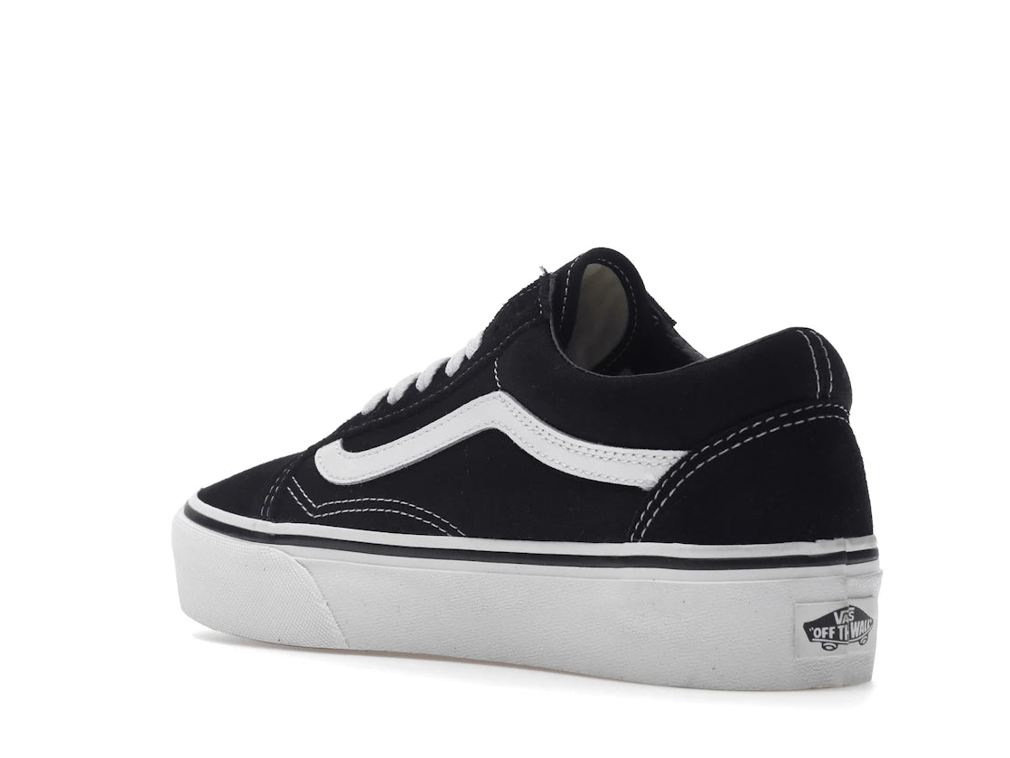 Vans Old Skool Platform Black White - vue secondaire B
