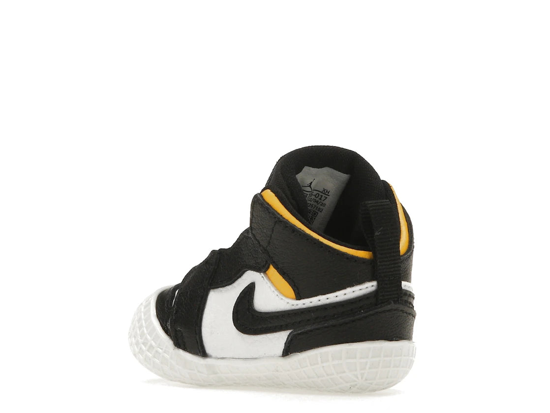 Jordan 1 Crib Bootie Black White Varsity Maize (I) - vue secondaire B