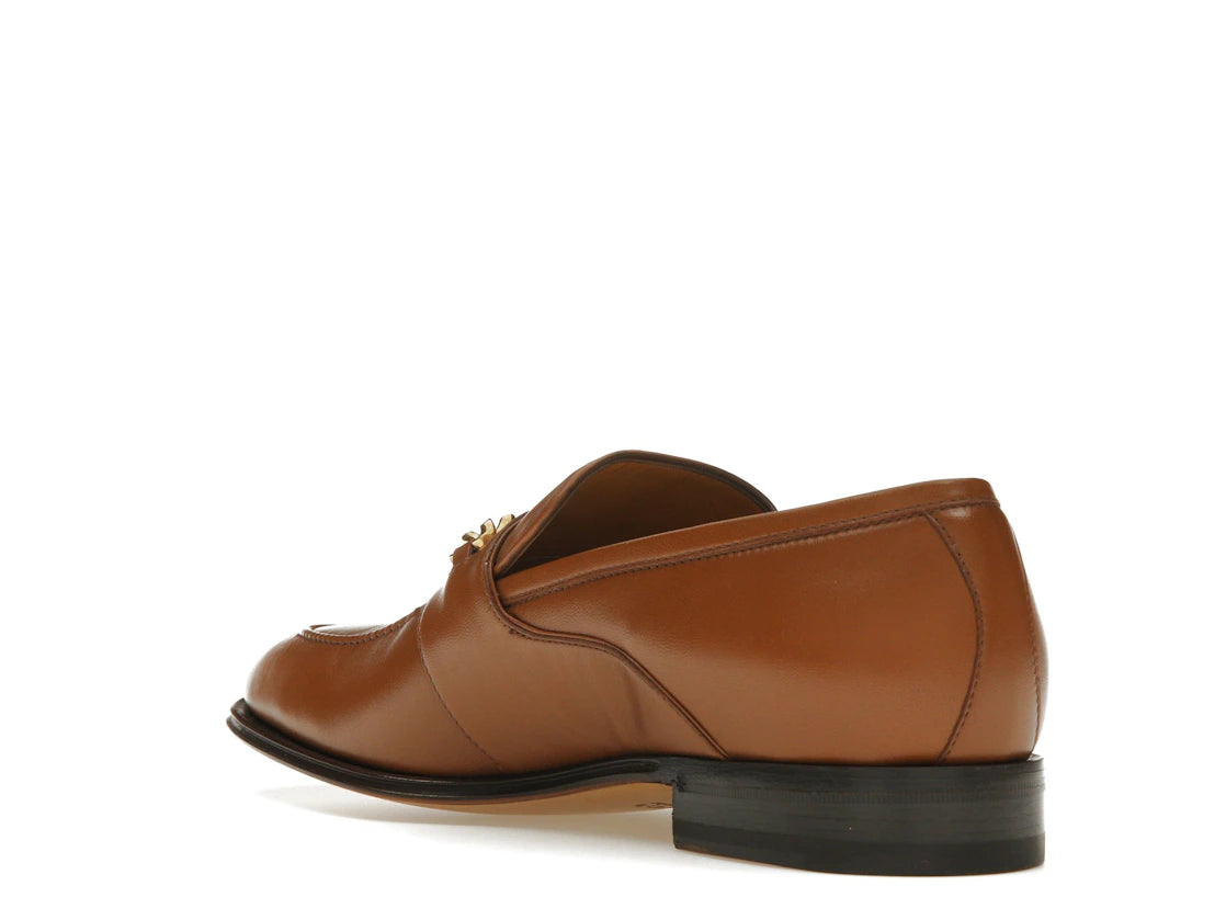 Gucci Interlocking G Chain Loafer Brown - vue secondaire B