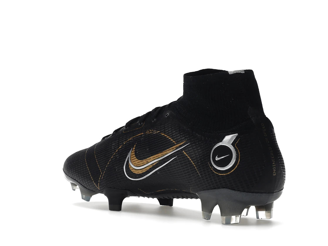 Nike Mercurial Superfly 8 FG Black Metallic Silver Gold - vue secondaire B