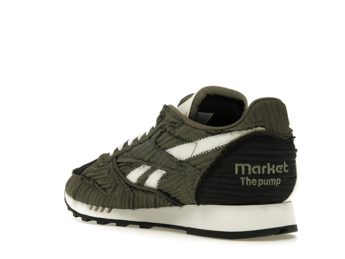 Reebok Classic Leather Pump Market Army Green - vue secondaire B