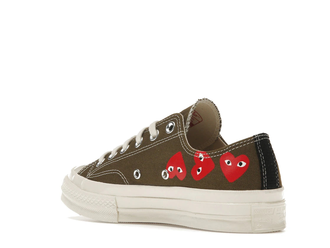 Converse Chuck Taylor All Star 70 Ox Comme des Garcons Multi Heart Green - vue secondaire B