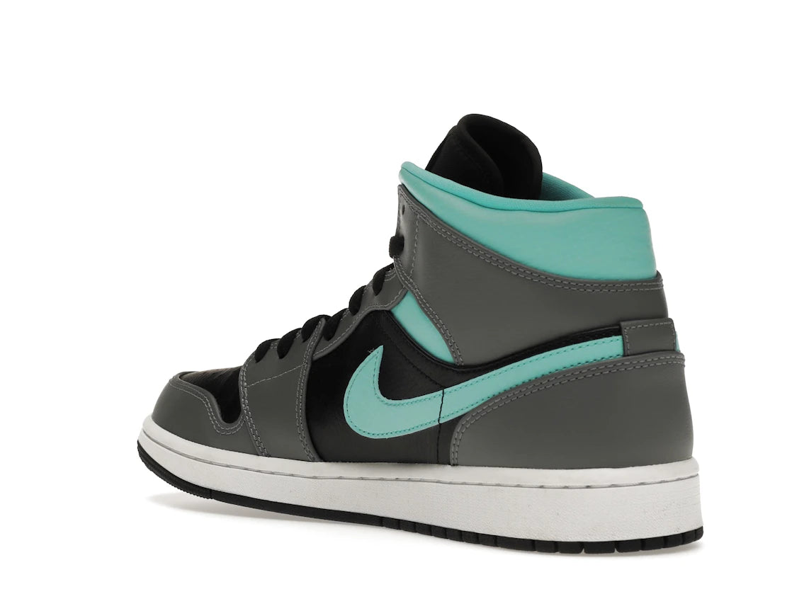 Jordan 1 Mid Grey Aqua - vue secondaire B
