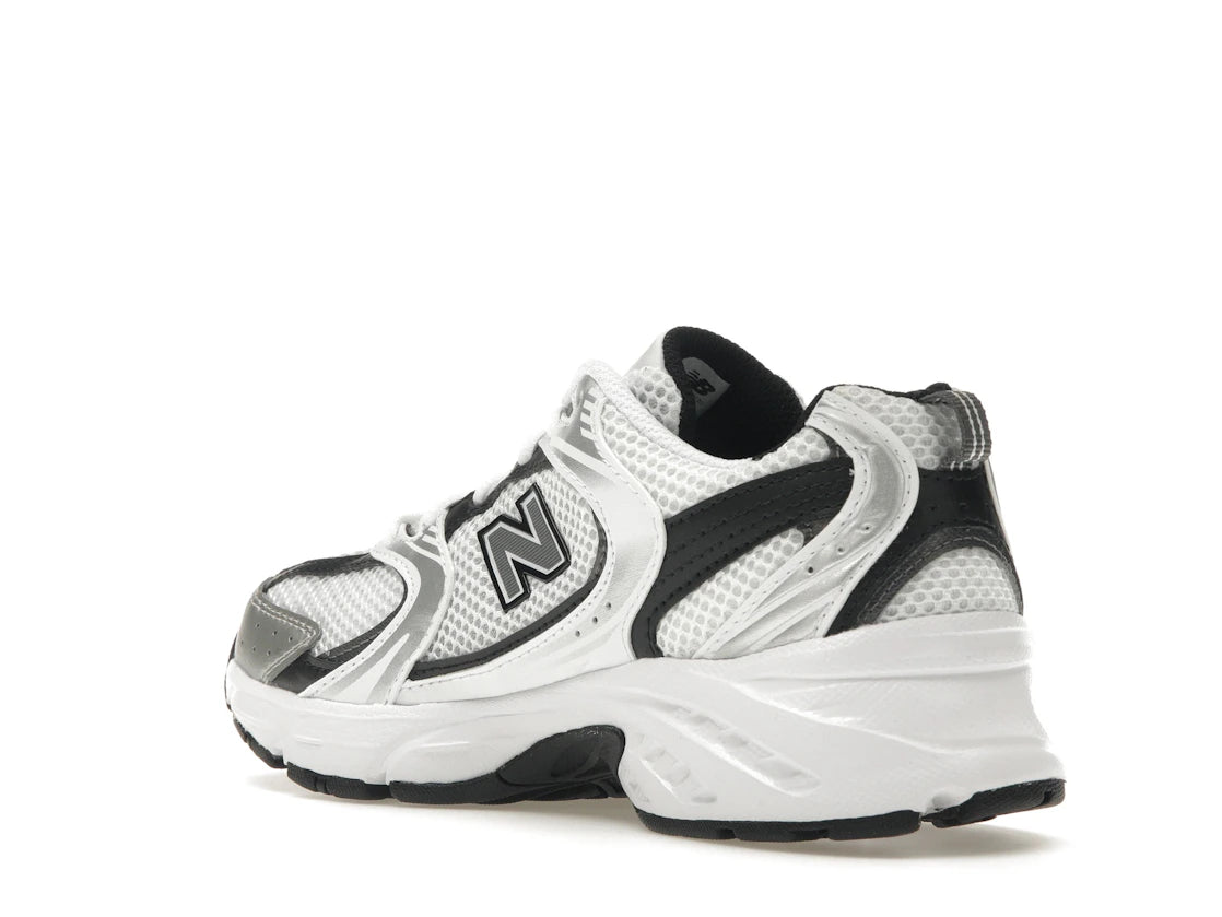 New Balance 530 White Silver Metallic Black Sole - vue secondaire B