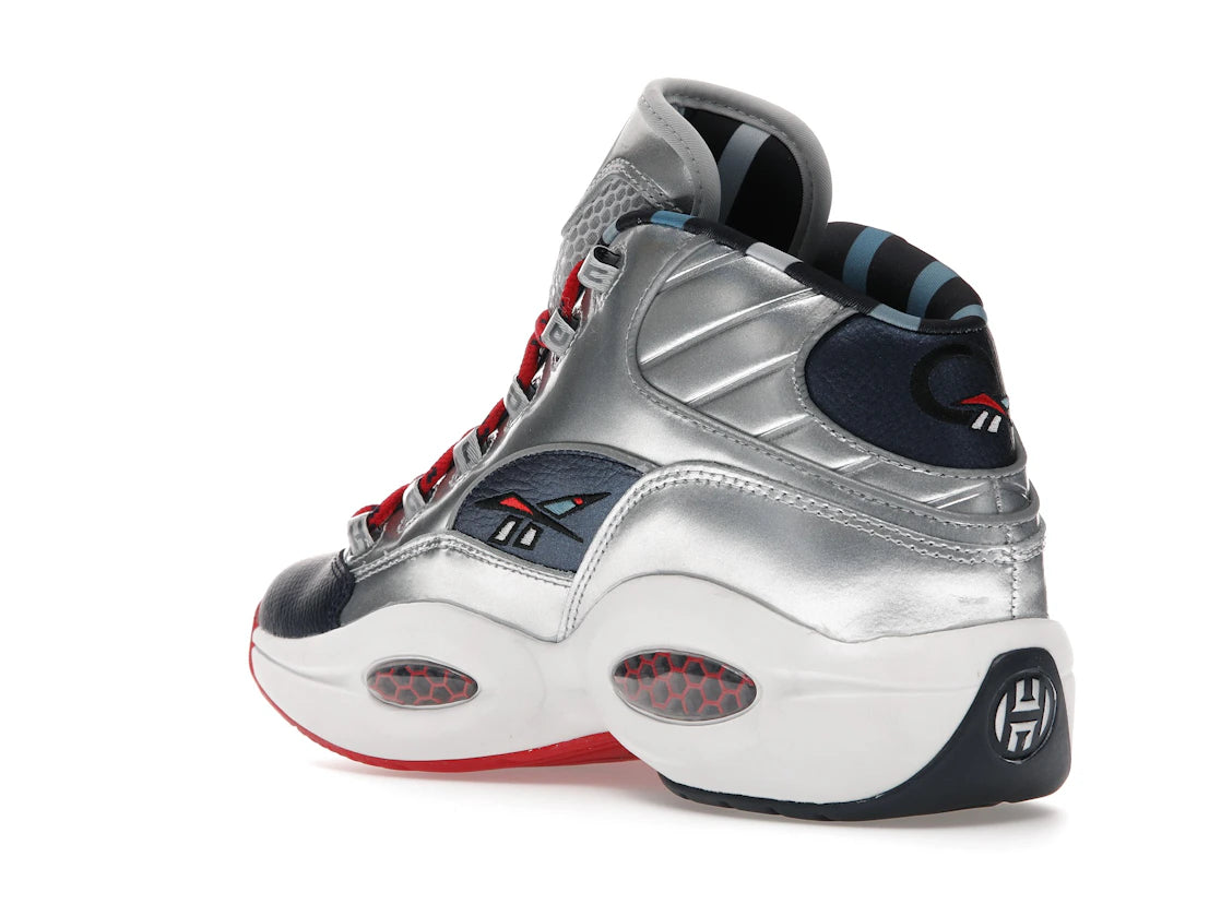 Reebok Question Mid Iverson x Harden Silver - vue secondaire B