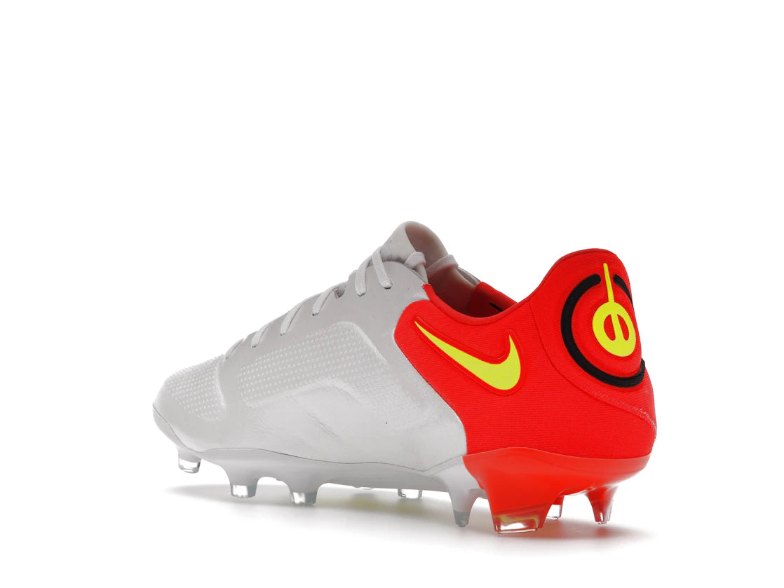 Nike Tiempo Legend 9 Elite FG White Bright Crimson Volt - vue secondaire B