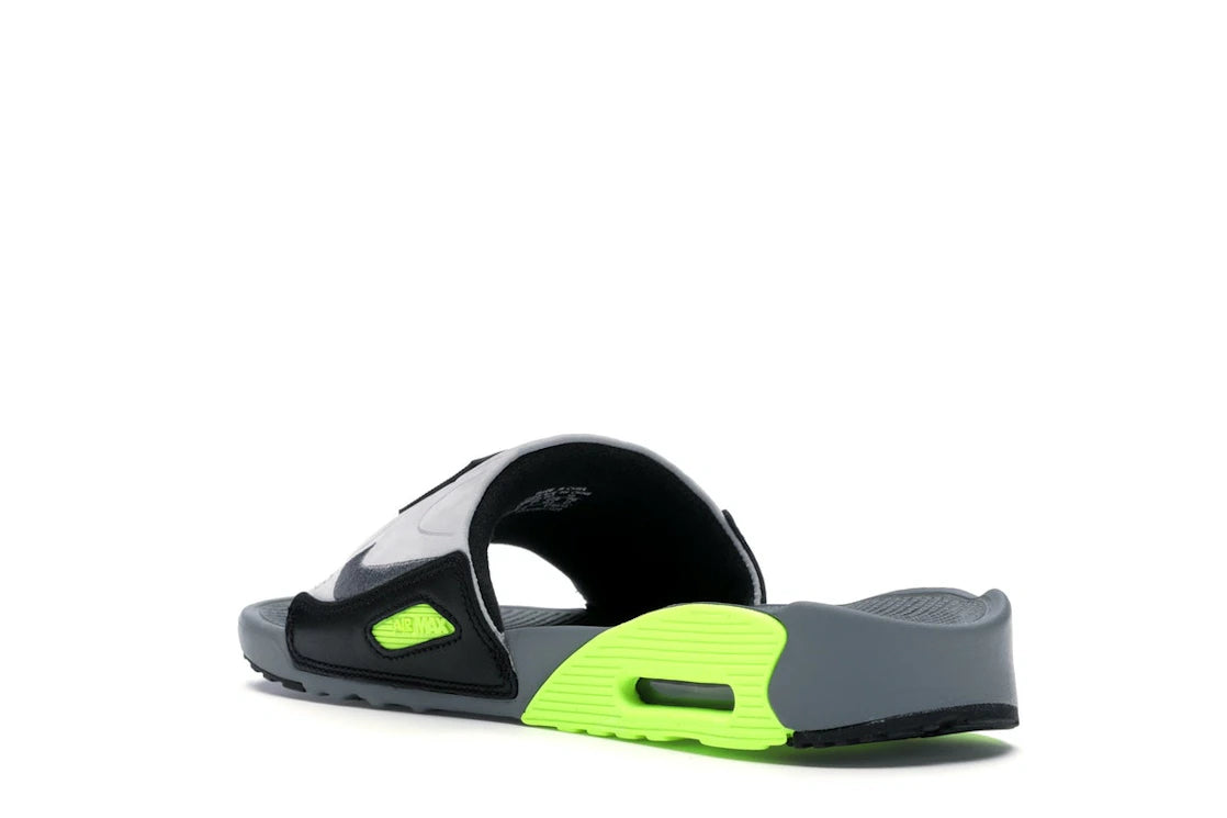 Nike Air Max 90 Slide Smoke Grey Volt Black - vue secondaire B