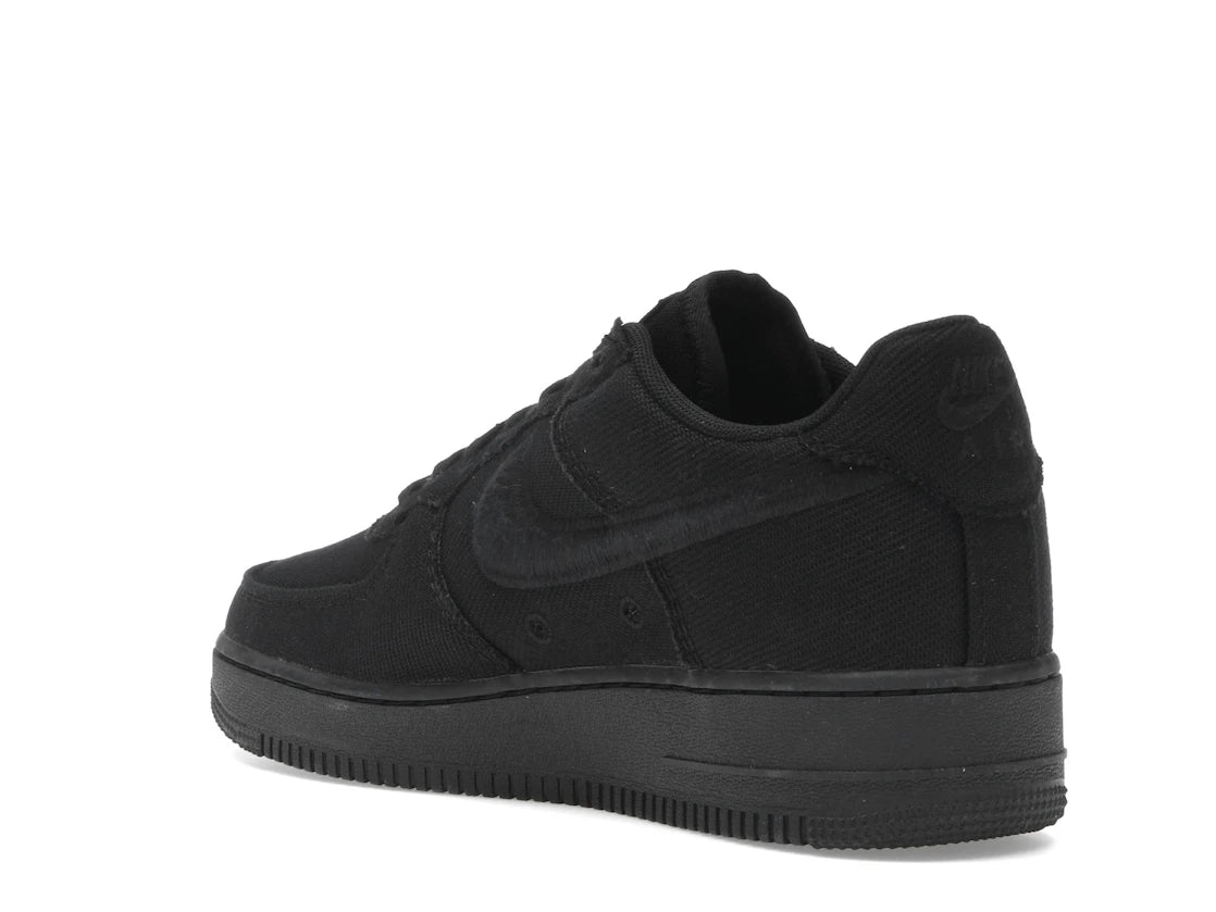 Nike Air Force 1 Low Triple Black Canvas - vue secondaire B
