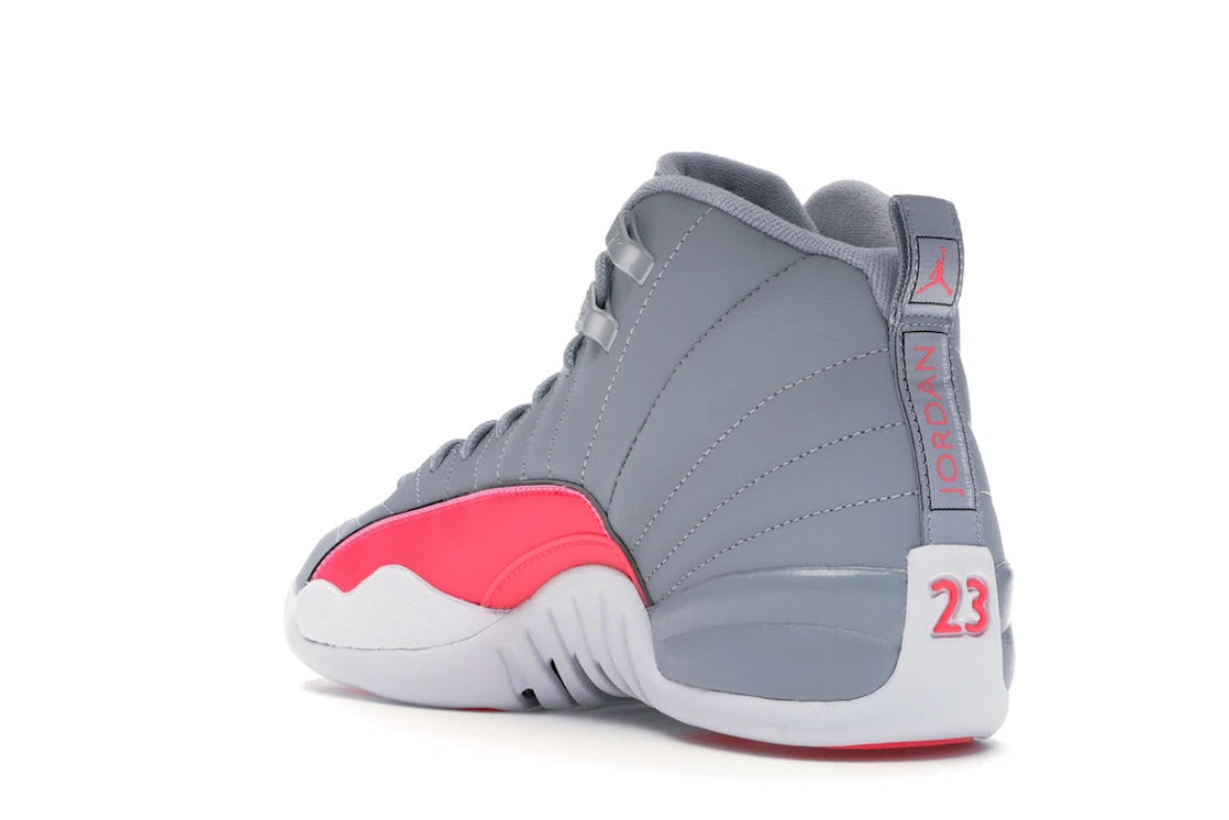 Jordan 12 Retro Wolf Grey Racer Pink (GS) - vue secondaire B