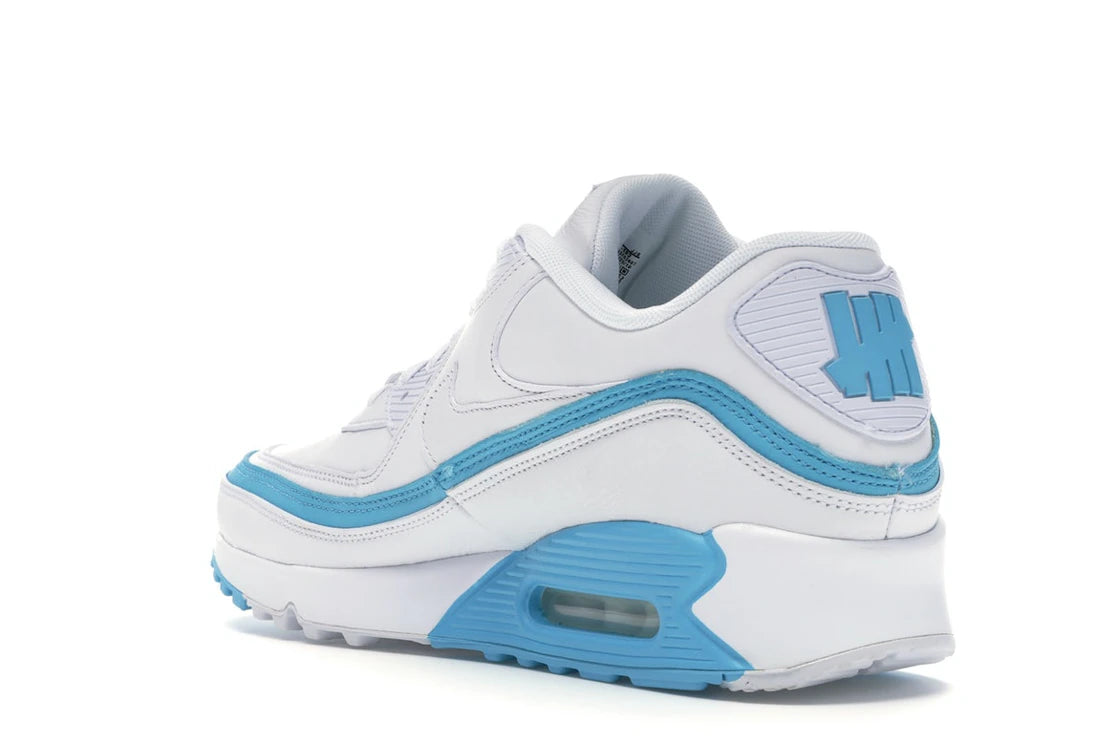 Nike Air Max 90 Undefeated White Blue Fury - vue secondaire B