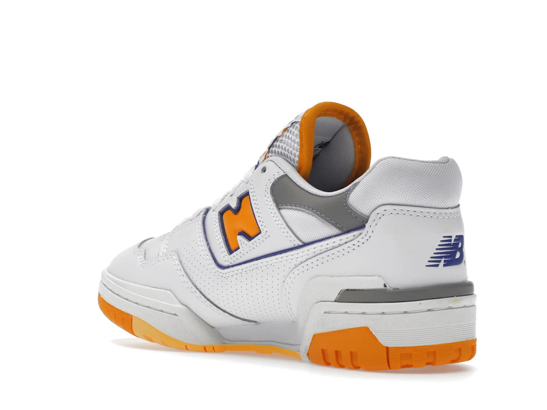 New Balance 550 Weiß Leuchtendes Orange - vue secondaire B