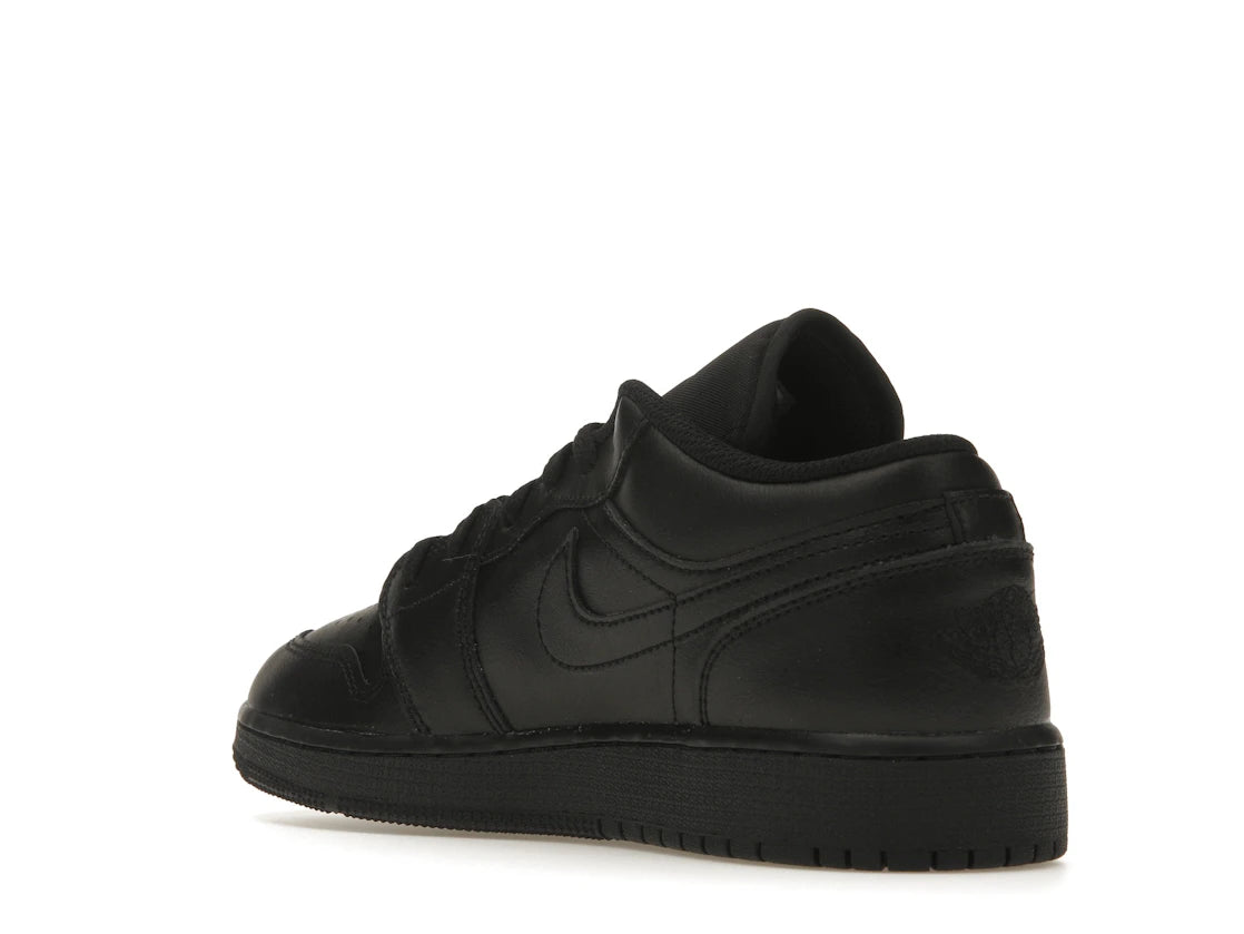 Jordan 1 Low Triple Black (2022) (GS) - vue secondaire B