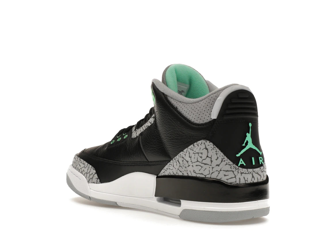 Jordan 3 Retro Green Glow - vue secondaire B