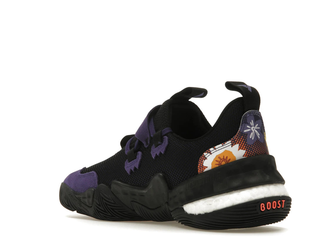 adidas Trae Young 1 Black Purple Orange - vue secondaire B