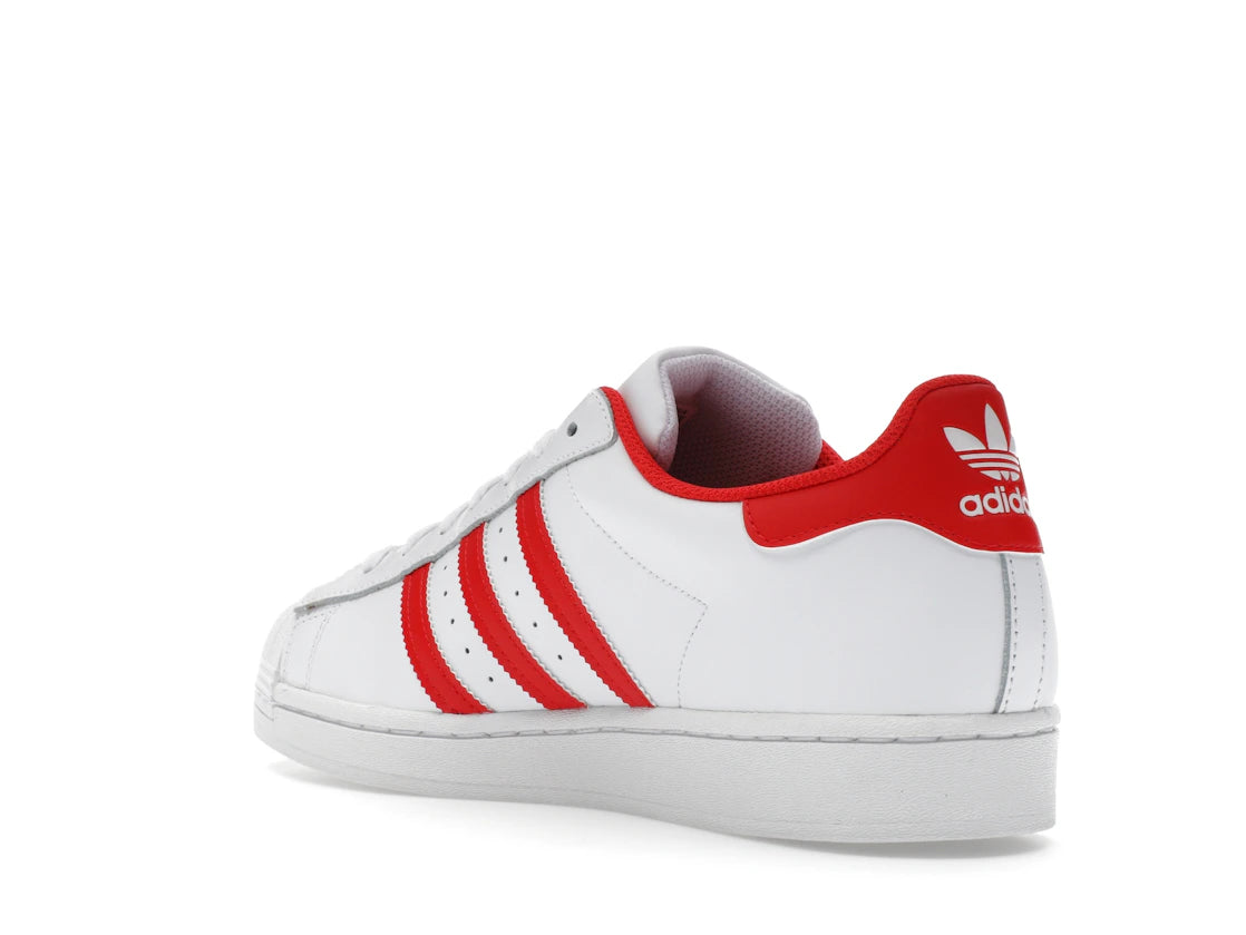 adidas Superstar Cloud White Vivid Red - vue secondaire B