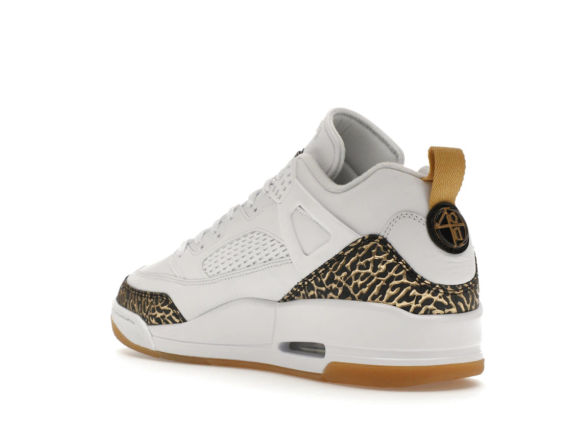 Jordan Spizike Low White Metallic Gold - vue secondaire B