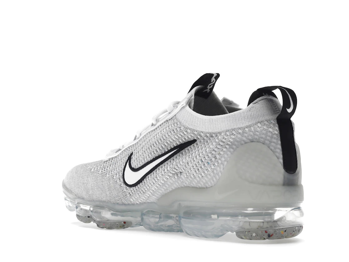 Nike Air VaporMax 2021 FK White Black Metallic Silver - vue secondaire B