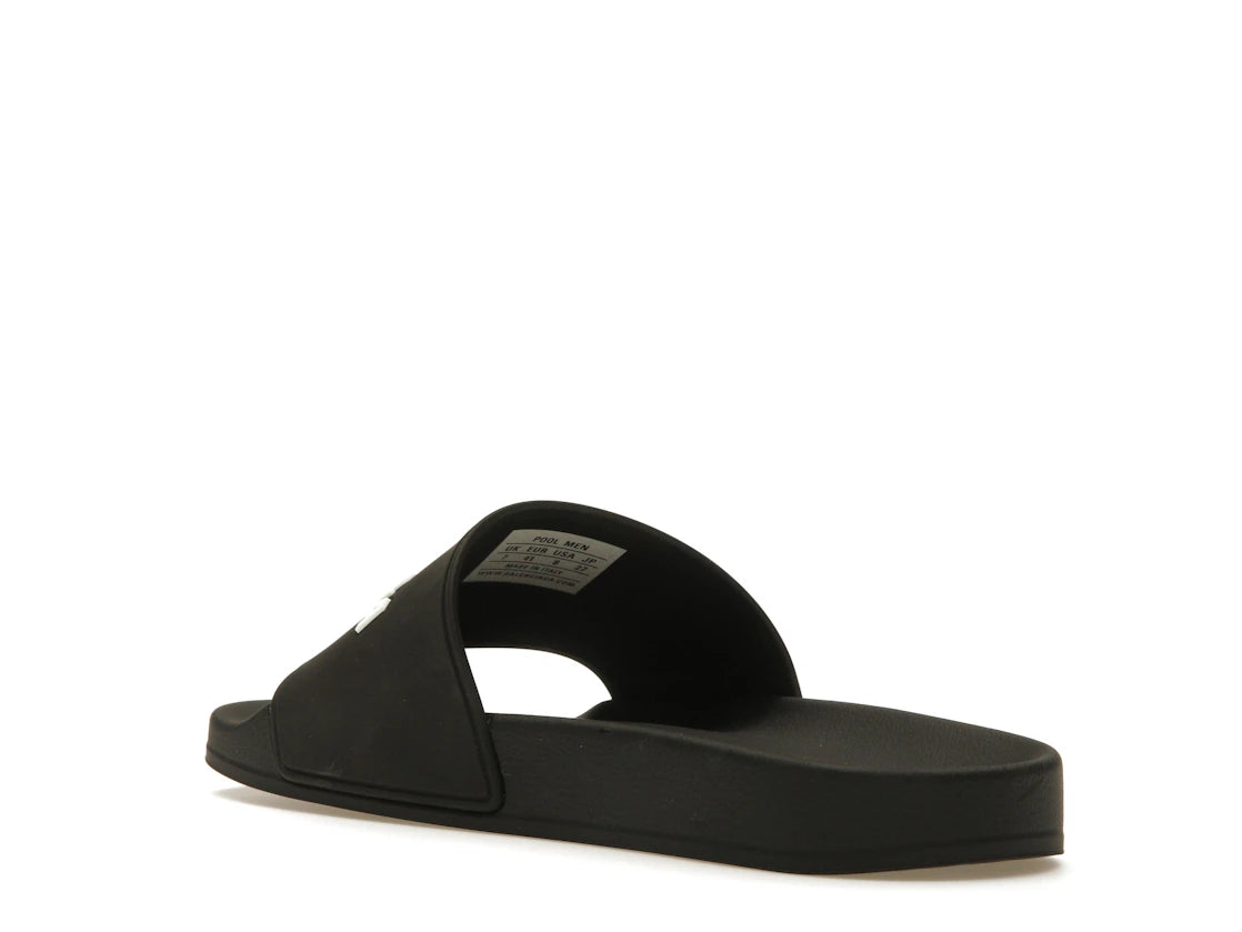 Balenciaga Pool Slide Black White - vue secondaire B