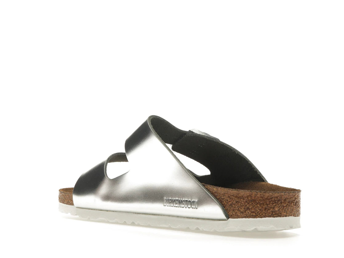 Birkenstock Arizona Softbed Metallic Silver (Women's) - vue secondaire B