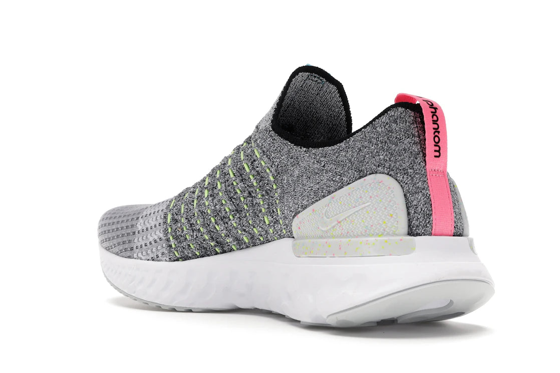 Nike React Phantom Run Flyknit 2 Flash Crimson Baltic Blue - vue secondaire B
