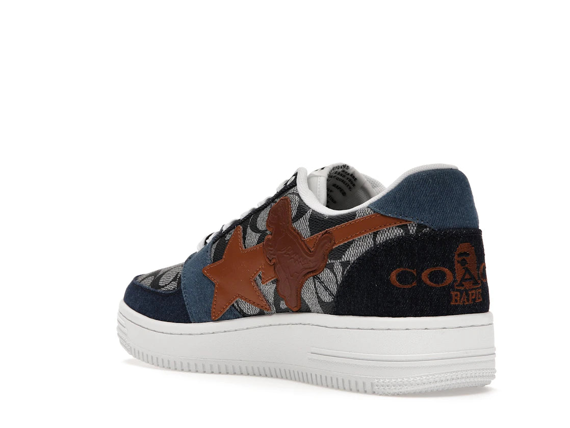 A Bathing Ape Bape Sta Low Coach Blue - vue secondaire B