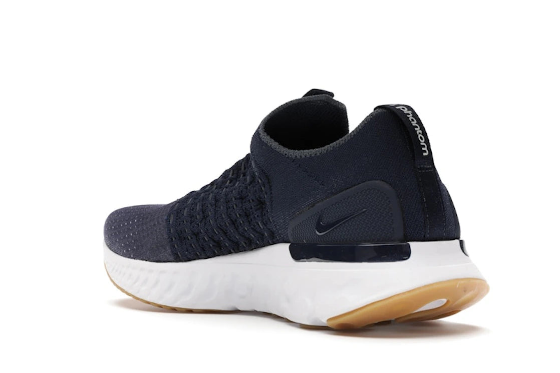 Nike React Phantom Run Flyknit 2 College Navy - vue secondaire B
