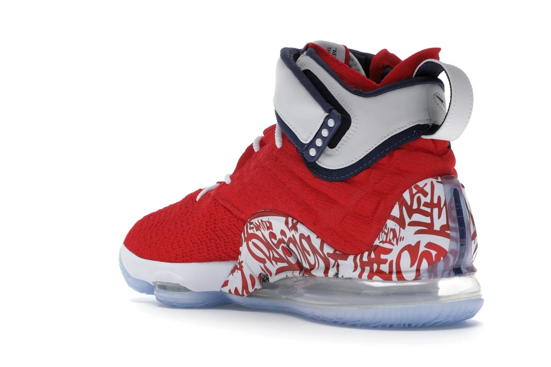 Nike LeBron 17 Graffiti Remix Red - vue secondaire B