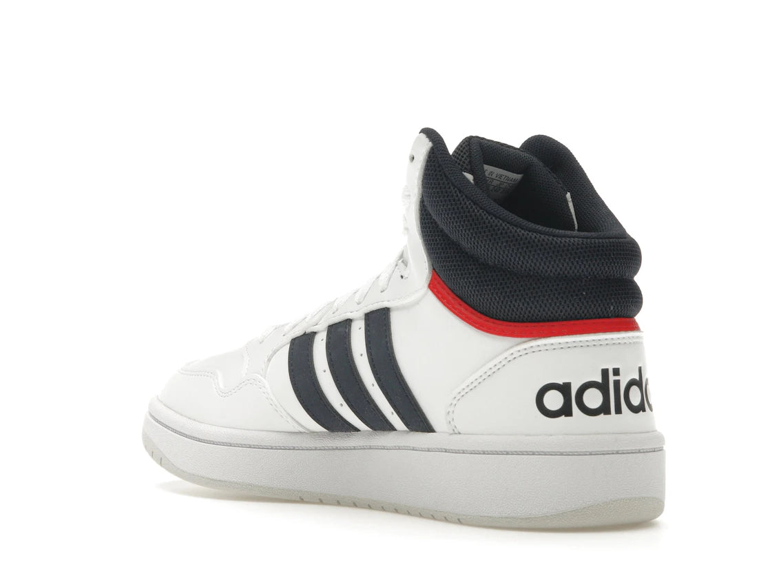 adidas Hoops 3.0 White Navy Red - vue secondaire B